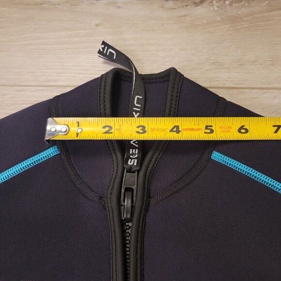 SeaSkin Womens Front Zip Wetsuit Diving Snorkeling Surfing Suit Extra Small XS - Picture 5 of 7